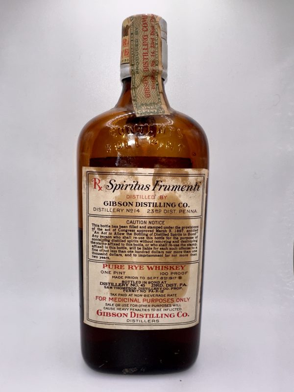Gibson's Pure Rye Whiskey