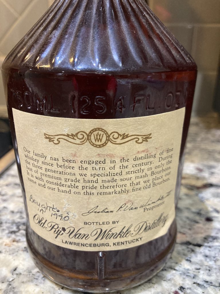 Old Rip Van Winkle Whiskey