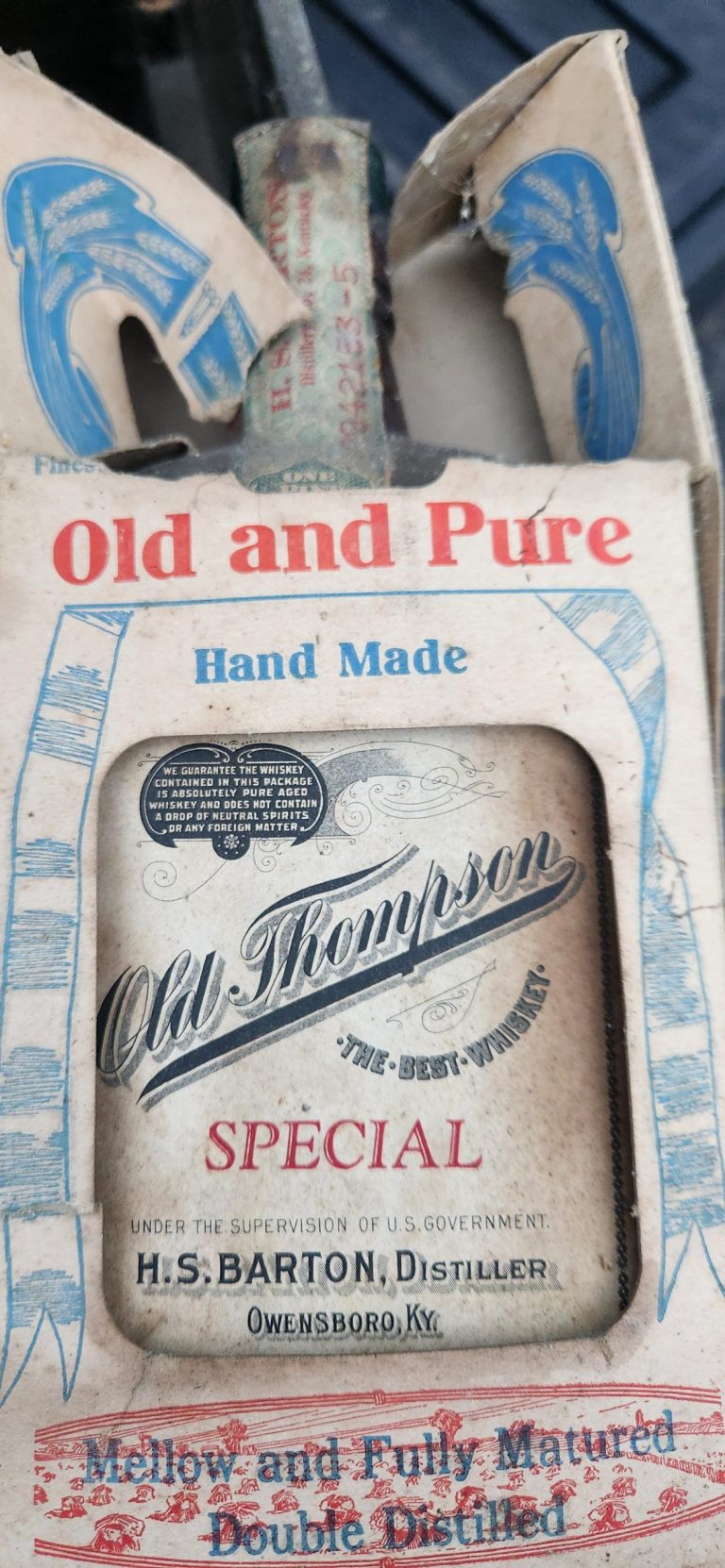 Old Thompson Special Whiskey Old Thompson Special Whiskey