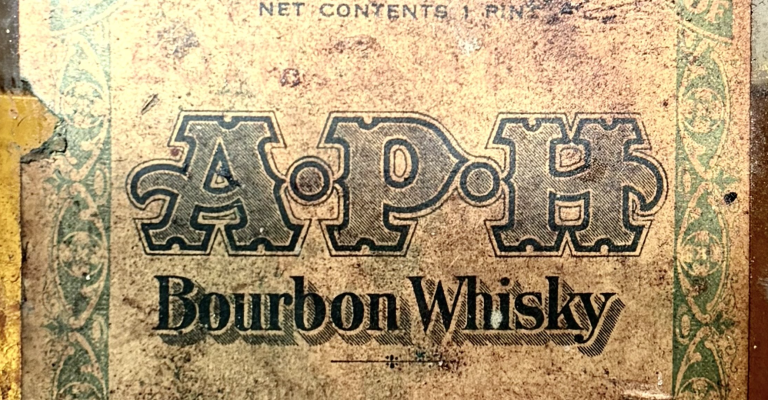 A.P.H. Hotaling Medicinal Whiskey Bottle