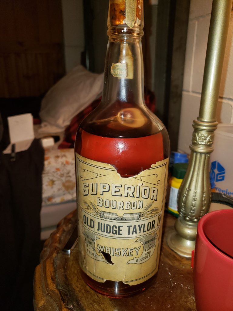 Old Judge Taylor Whiskey